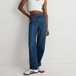 Size 31 waist, madewell baggy straight jeans